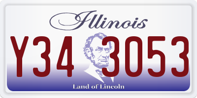 IL license plate Y343053