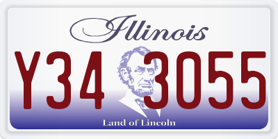 IL license plate Y343055