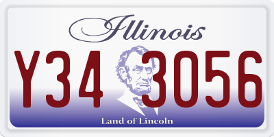 IL license plate Y343056