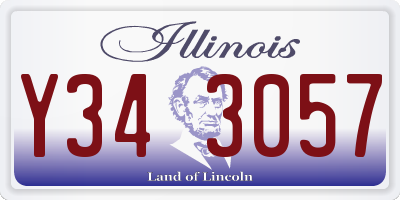 IL license plate Y343057