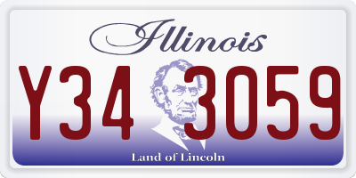 IL license plate Y343059