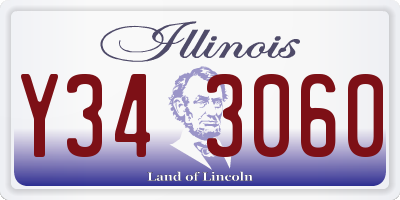 IL license plate Y343060