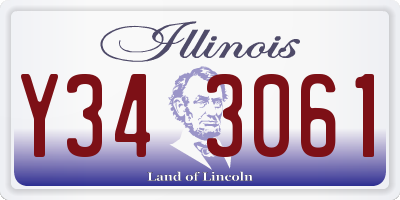 IL license plate Y343061