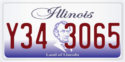 IL license plate Y343065