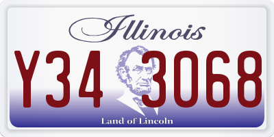 IL license plate Y343068