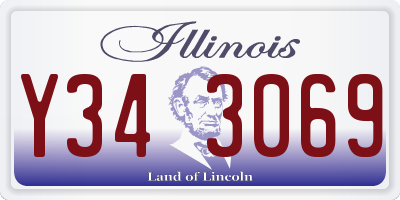 IL license plate Y343069