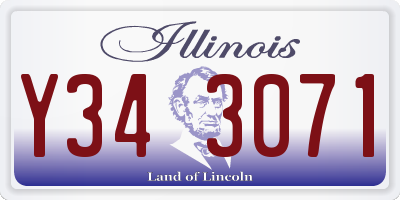 IL license plate Y343071