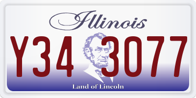 IL license plate Y343077