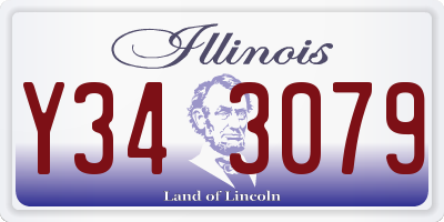 IL license plate Y343079
