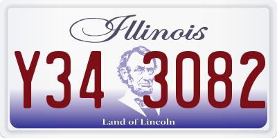 IL license plate Y343082