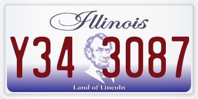 IL license plate Y343087