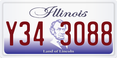 IL license plate Y343088
