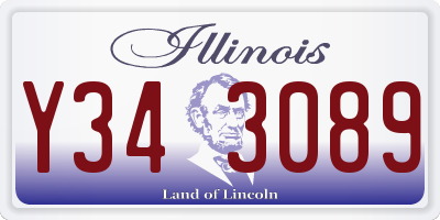 IL license plate Y343089