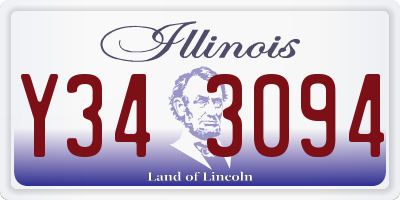 IL license plate Y343094