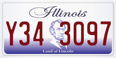 IL license plate Y343097