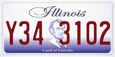 IL license plate Y343102