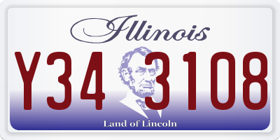 IL license plate Y343108