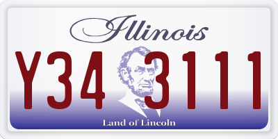 IL license plate Y343111