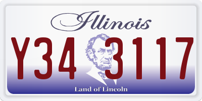 IL license plate Y343117