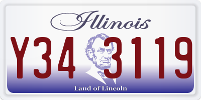 IL license plate Y343119