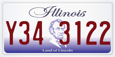 IL license plate Y343122
