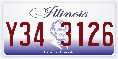 IL license plate Y343126