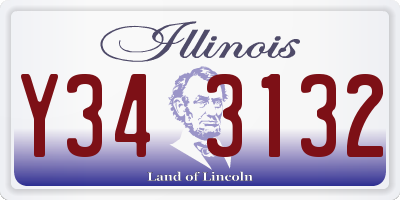 IL license plate Y343132