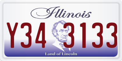IL license plate Y343133