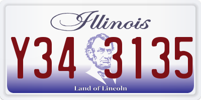 IL license plate Y343135