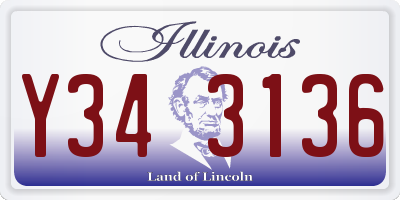 IL license plate Y343136