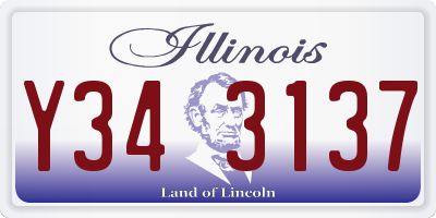 IL license plate Y343137