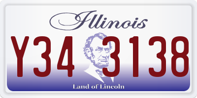IL license plate Y343138