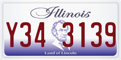 IL license plate Y343139
