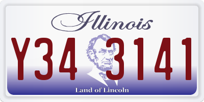IL license plate Y343141