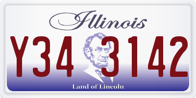 IL license plate Y343142