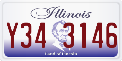 IL license plate Y343146