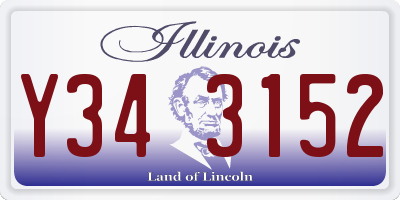 IL license plate Y343152