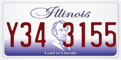 IL license plate Y343155