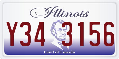 IL license plate Y343156