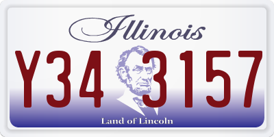 IL license plate Y343157