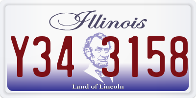 IL license plate Y343158