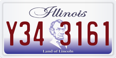 IL license plate Y343161