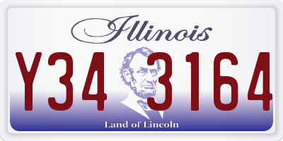 IL license plate Y343164