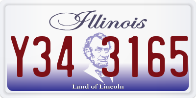 IL license plate Y343165