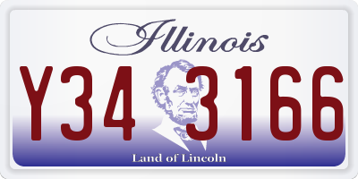 IL license plate Y343166