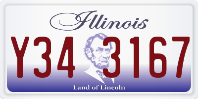 IL license plate Y343167