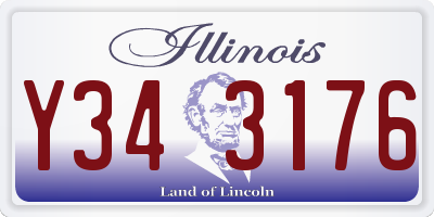 IL license plate Y343176