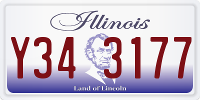 IL license plate Y343177