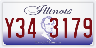 IL license plate Y343179