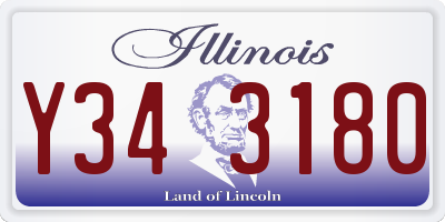 IL license plate Y343180